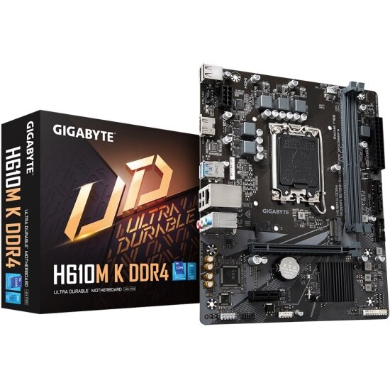 Материнская плата GIGABYTE H610M K DDR4 (LGA1700, mATX)