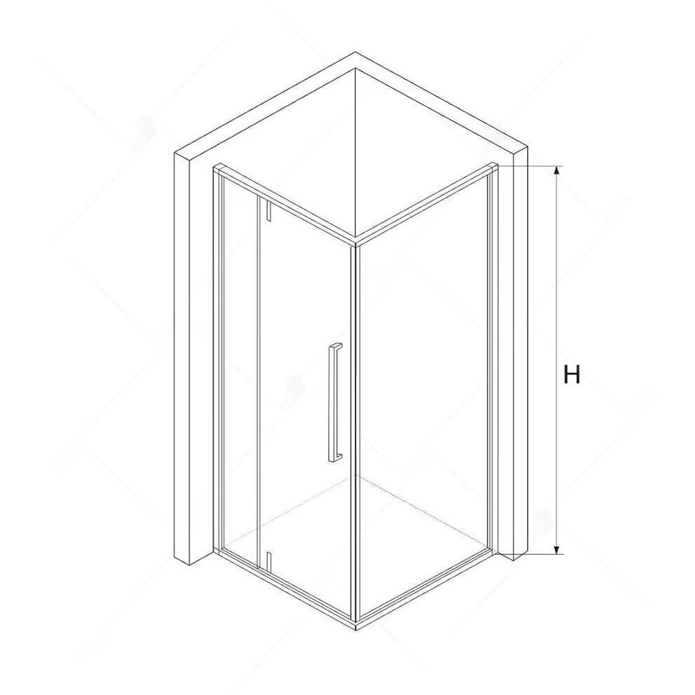 Душевой уголок RGW 100х100х200 см SV-34 SV-03 + Z-050-3 Прямоуг., Хром, Прозрачное, 6 мм Easy Clean (06323400-11) - фотография № 3