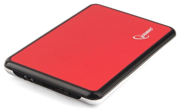 Gembird Контейнер Gembird EE2-U3S-61 для 2.5 SATA HDD/SSD, алюминиевый, красный (USB3.0) (ret)