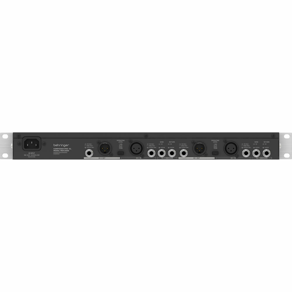 Behringer MDX2600 V2 2-канальный экспандер/ компрессор/ пик-лимитер с энхансером, де-эссер и ламповы — фото 2