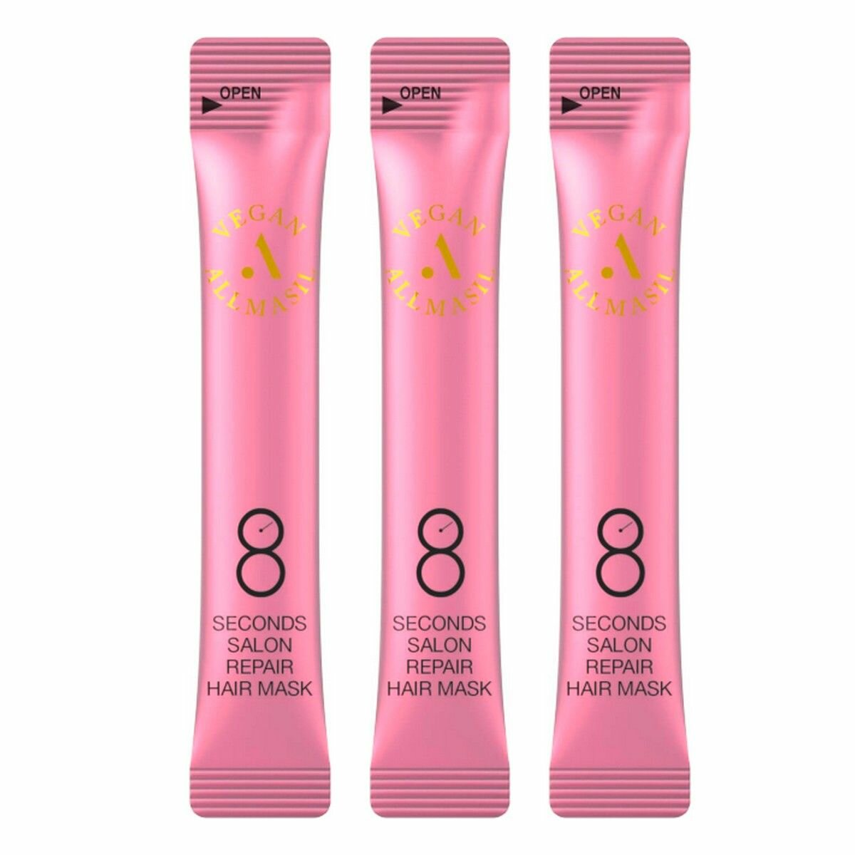 AllMasil Восстанавливающая маска для волос 8 Seconds Salon Repair Hair Mask Stick Pouch, 8 мл, 10 шт