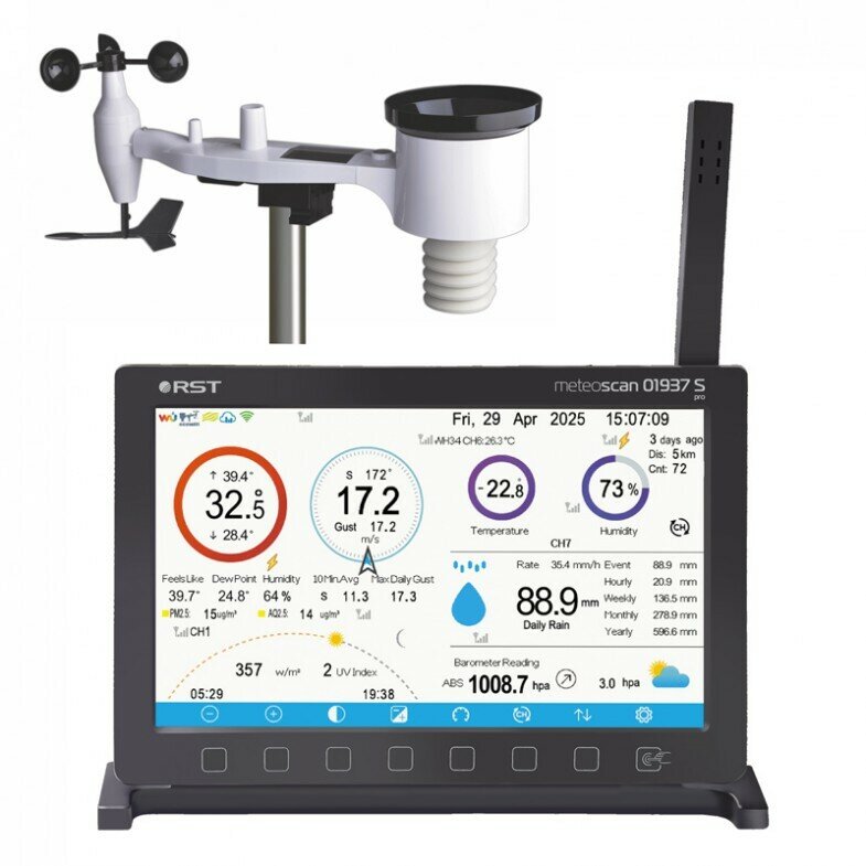 Профессиональная метеостанция RST MeteoScan 937S pro