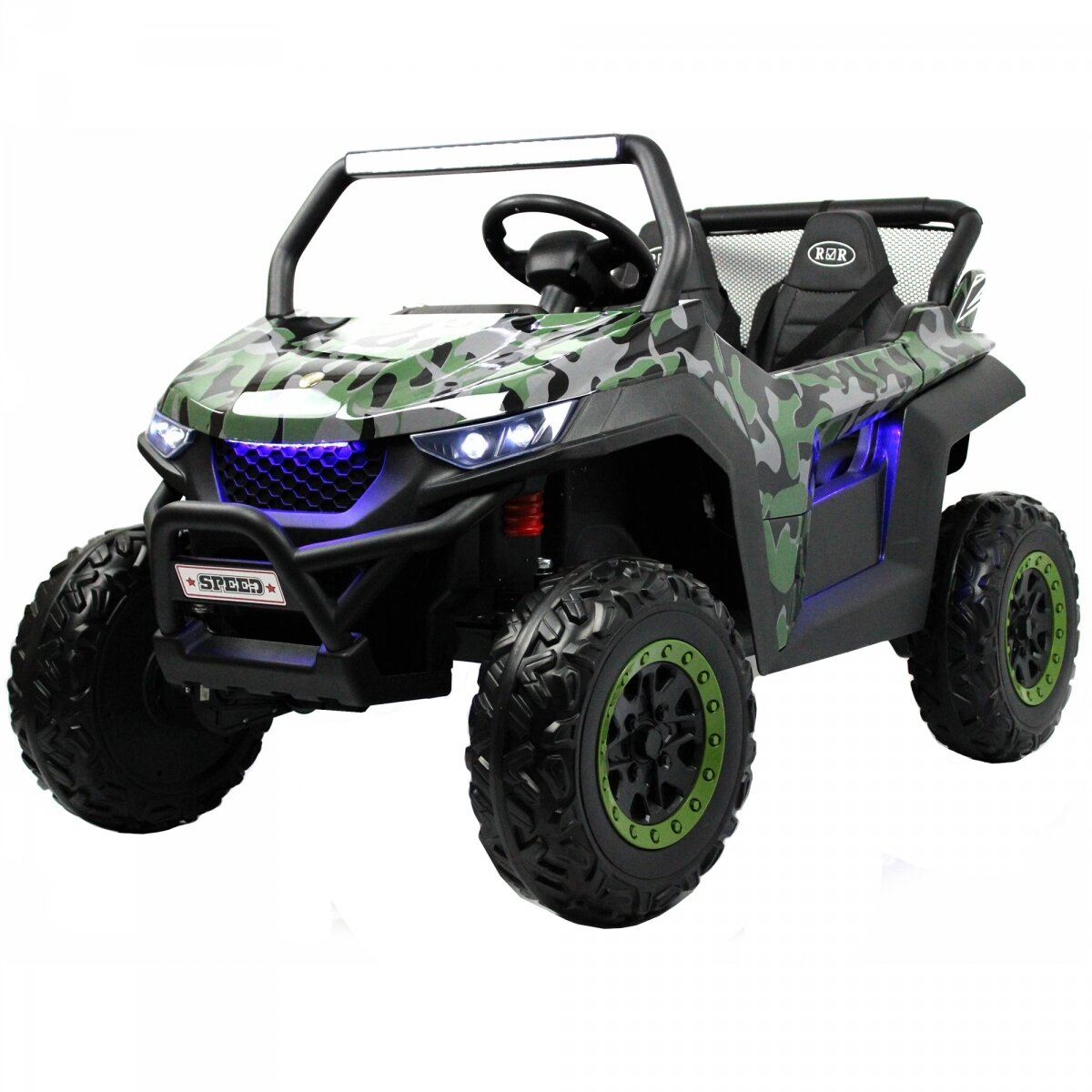 Квадроцикл RiverToys T777TT 4WD - зеленый камуфляж