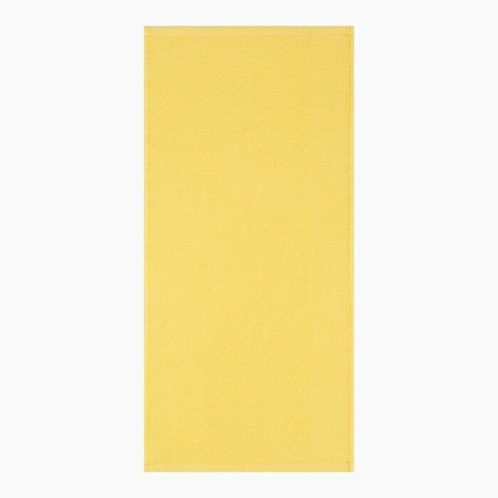 Полотенце махровое Экономь и Я 30*60 см, цв. желтый, 100% хлопок, 350 гр/м2 - фотография № 3