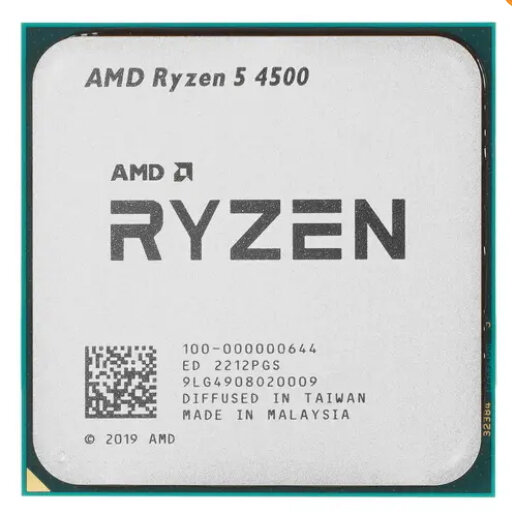 ABC Процессор AMD Ryzen 5 4500 100-000000644 (3.60ГГц, 8МБ) SocketAM4 (без кулера) (oem)