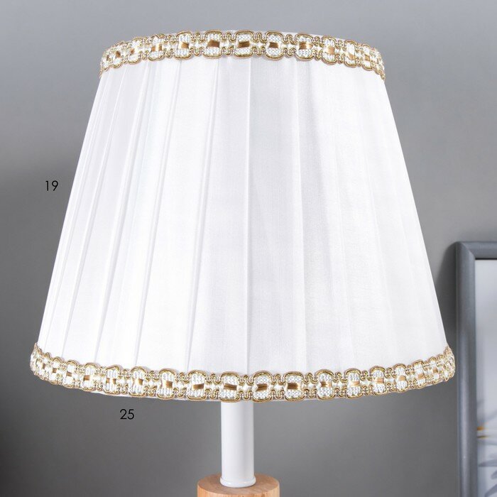 Настольная лампа Ариса E27 40Вт белый 25х25х42,5 см - фотография № 5