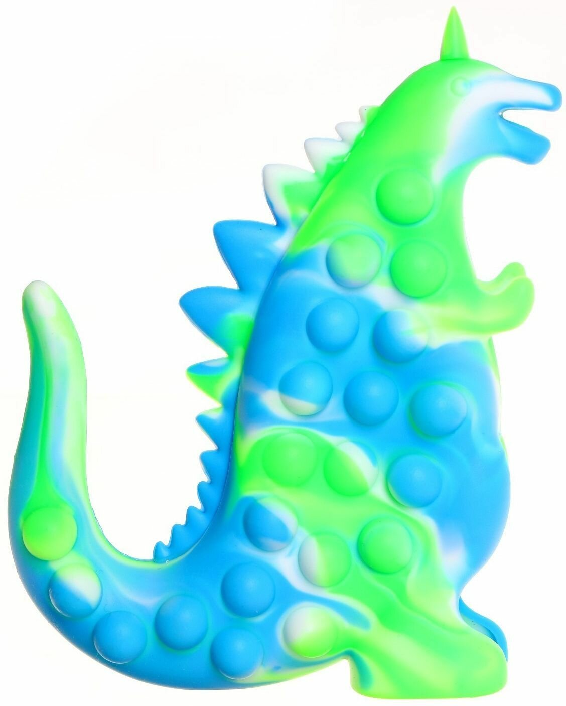 Мялка "Динозавр" успокаивающая игрушка-антистресс для детей, мягкая давилка с пупырышками, жмякалка-сквиш, вечная пупырка, поп ит, pop it, цвета микс