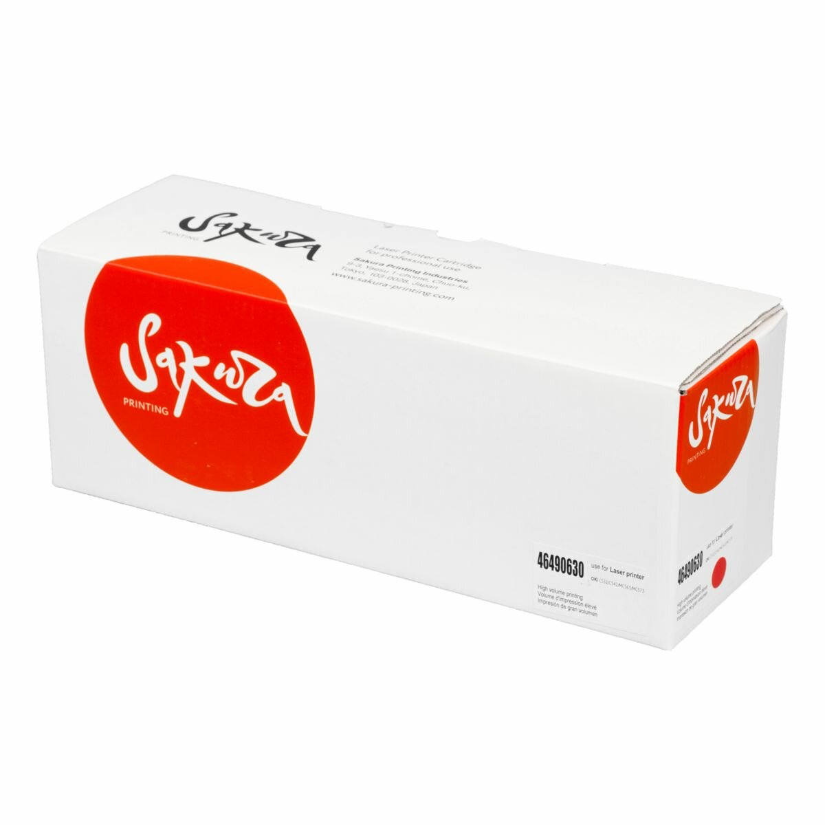 Картридж SAKURA 46490630 для OKI, пурпурный, 7000 к. C531DN/C532DN/C542DN/MC563/MC573