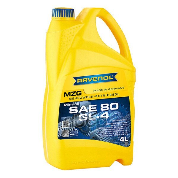 Трансмиссионное Масло Ravenol Getriebeoel Mzg Sae 80 Gl 4 (4л) Ravenol арт. 122310100401999