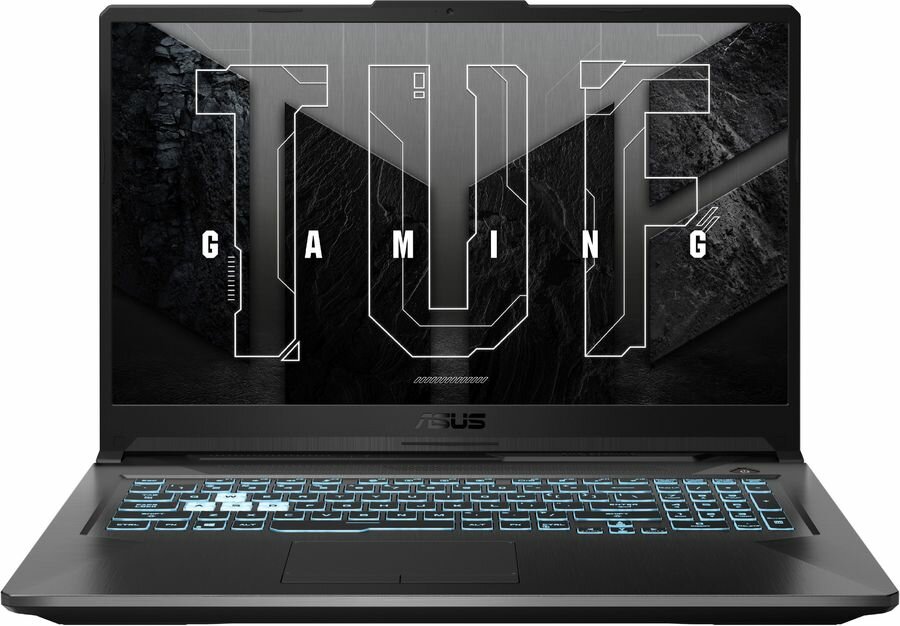 Ноутбук игровой ASUS TUF Gaming A17 FA706ICB-HX063, 17.3", IPS, AMD Ryzen 7 4800H 2.9ГГц, 8-ядерный, 8ГБ DDR4, 512ГБ SSD, NVIDIA GeForce RTX 3050 для ноутбуков - 4 ГБ, без операционной системы, чер 90NR0675-M005R0