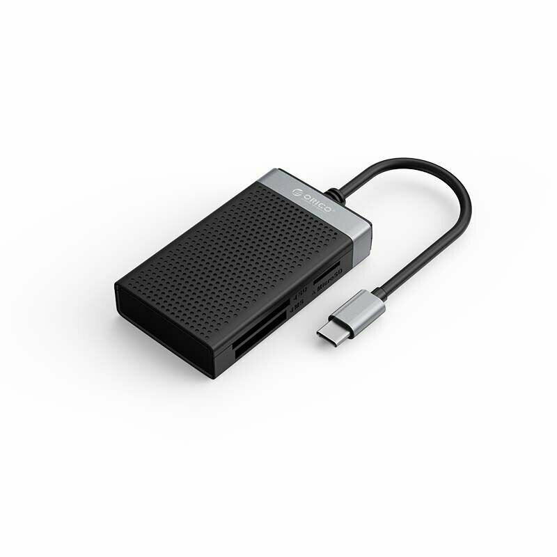 Картридер TF/SD/CF/MS USB-C 3.0 ORICO черный (ORICO-CL4T-C3-BK-BP)