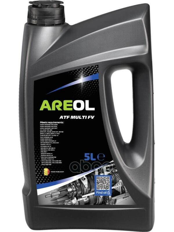 фото Areol Atf Multi Fv (5L)_Масло Трансм.для Акпп И Гур!Синт.желт.,Ан.febi 14738Jws 3309, Ford Mercon V AREOL арт. AR168