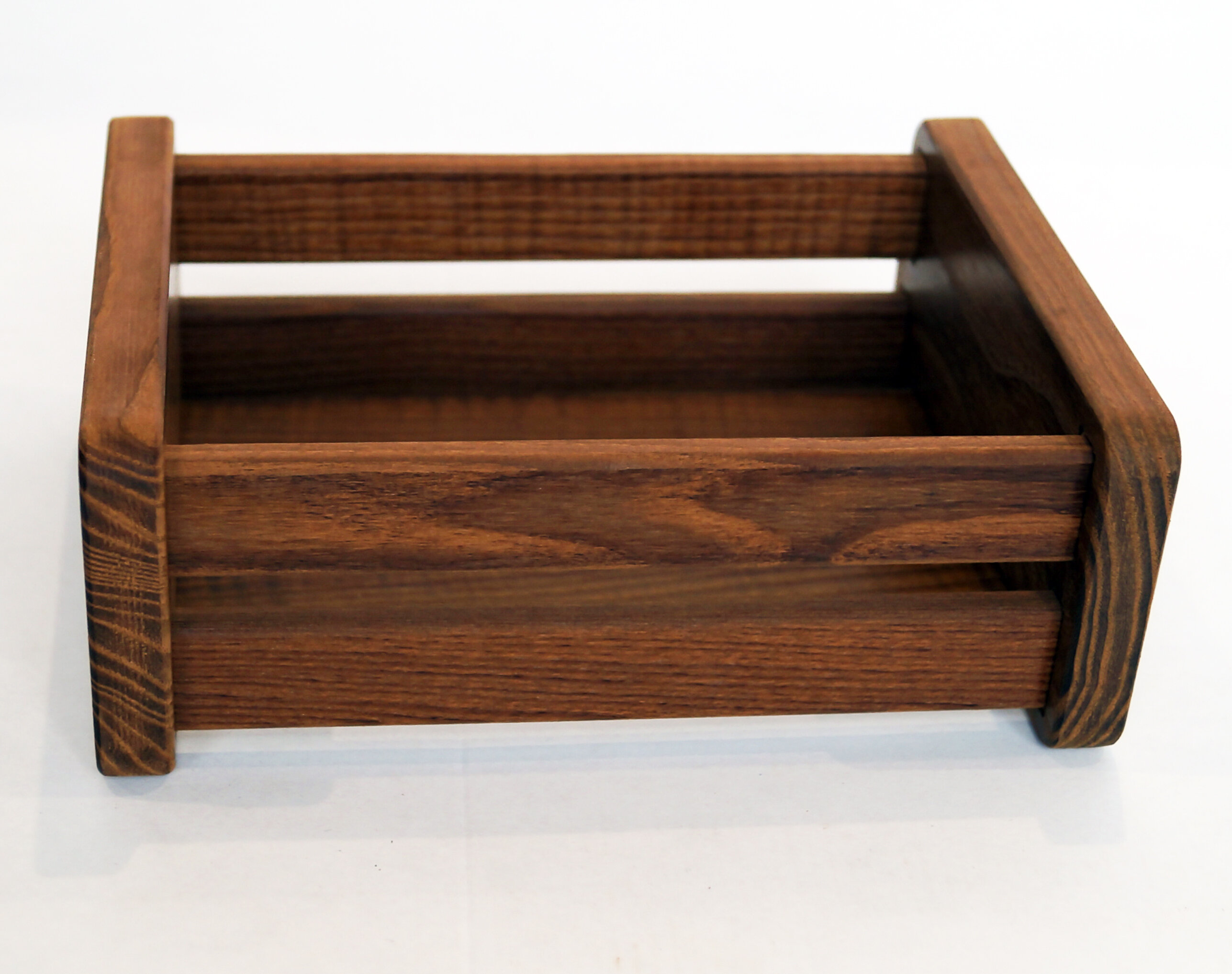 Корзинка для хранения деревянная из термо древесины - фотография № 7