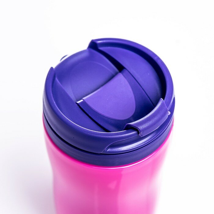 Термостакан, розово-фиолетовый неон, 350 мл - фотография № 4