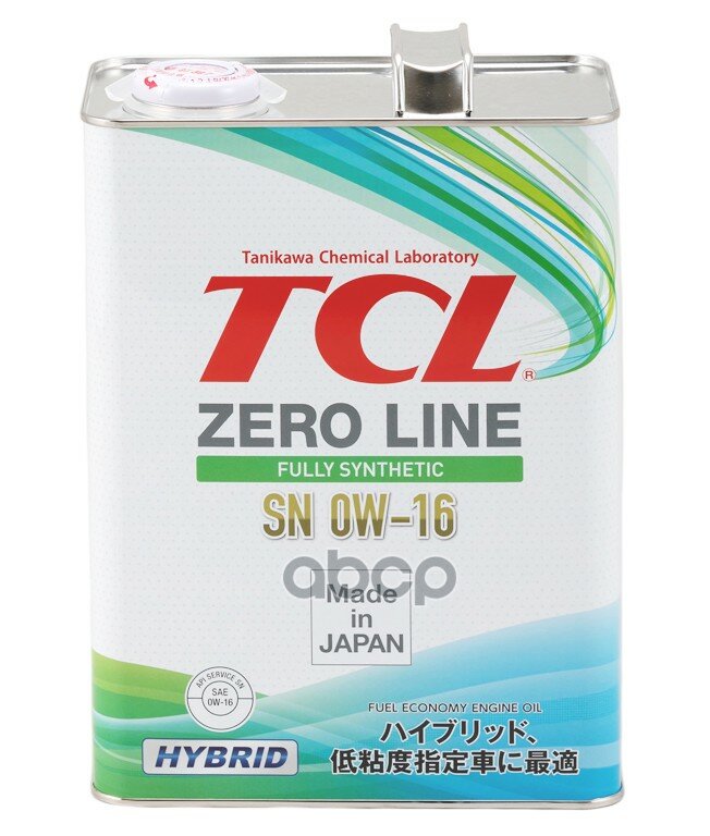 Синтетическое моторное масло TCL Zero Line Fuel Economy SN 0W-16