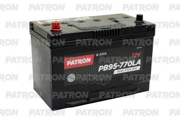 Аккумуляторная Батарея 95ah Patron Asia 12v 95ah 770a (L+) B1 306x173x222mm 21kg PATRON арт. PB95-770LA