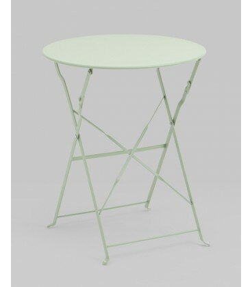 Комплект стола и двух стульев Бистро, светло-зеленый - фотография № 4