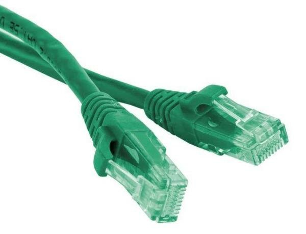 Патч-корд RJ45 - RJ45, 4 пары, UTP, категория 5е, 3 м, зеленый, LSZH, LANMASTER LAN-PC45/U5E-3.0-GN