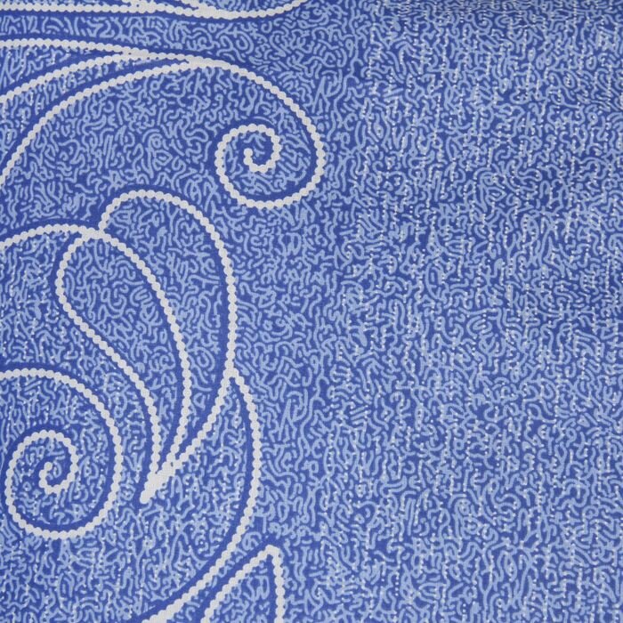 Постельное бельё евро"Традиция: Жемчужина", цвет голубой, 200х217 см,220х240, 70х70см - 2 шт - фотография № 3