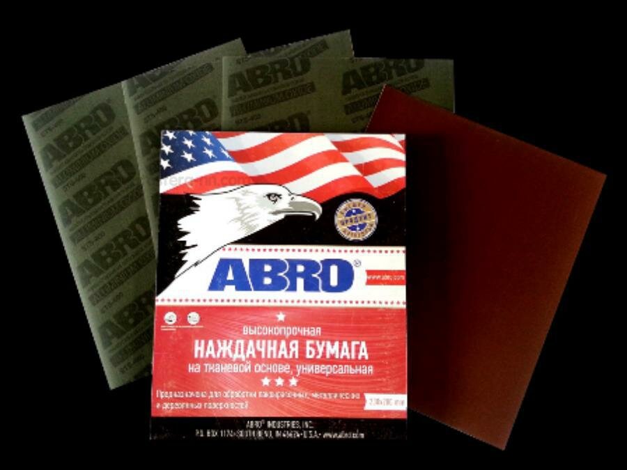 ABRO STS60R Бумага наждачная на тканевой основе №60 (ABRO)