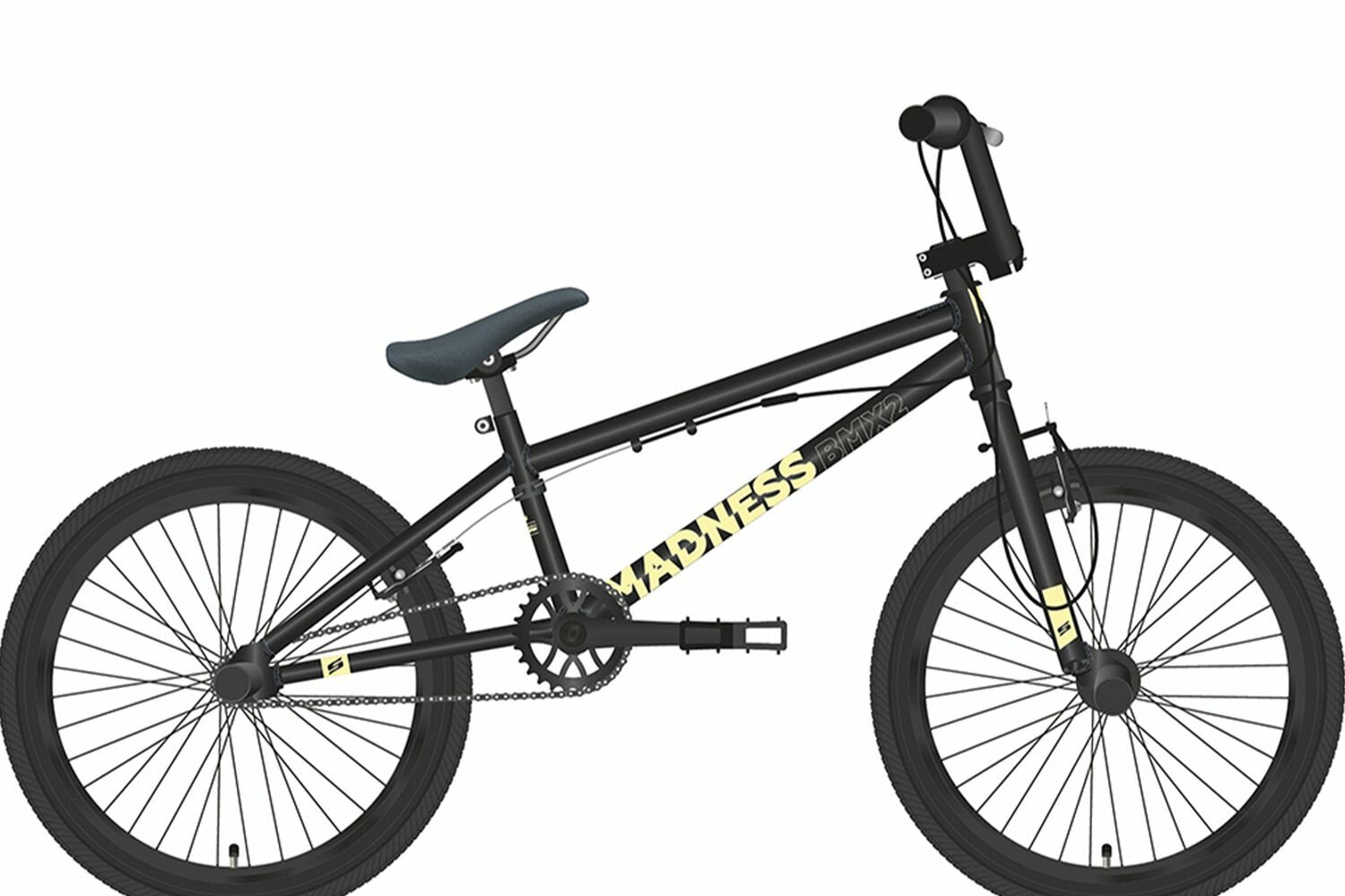 Велосипед Stark Madness BMX 2 (2022) (Велосипед Stark'22 Madness BMX 2 черный/кремовый, HQ-0005131)