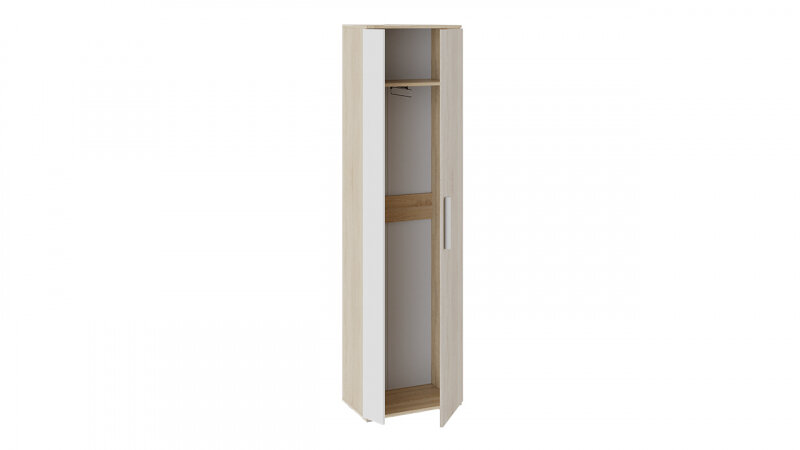 Шкаф для одежды трия Нуар Тип 1 Дуб Сонома/Белый ясень - фотография № 2