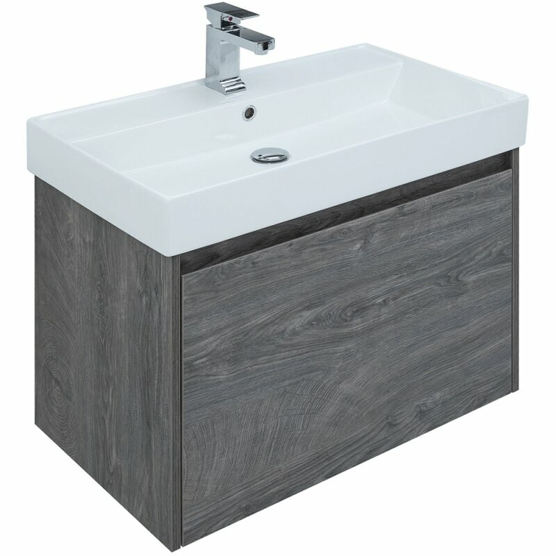 Комплект мебели для ванной Aquanet Nova Lite 60 242923 подвесной Дуб рошелье - фотография № 5