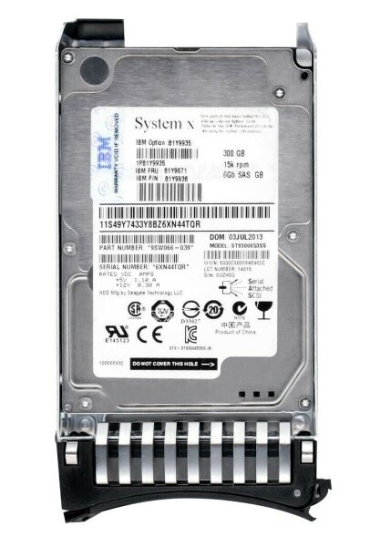   IBM 81Y9938 300Gb SAS 2,5" HDD