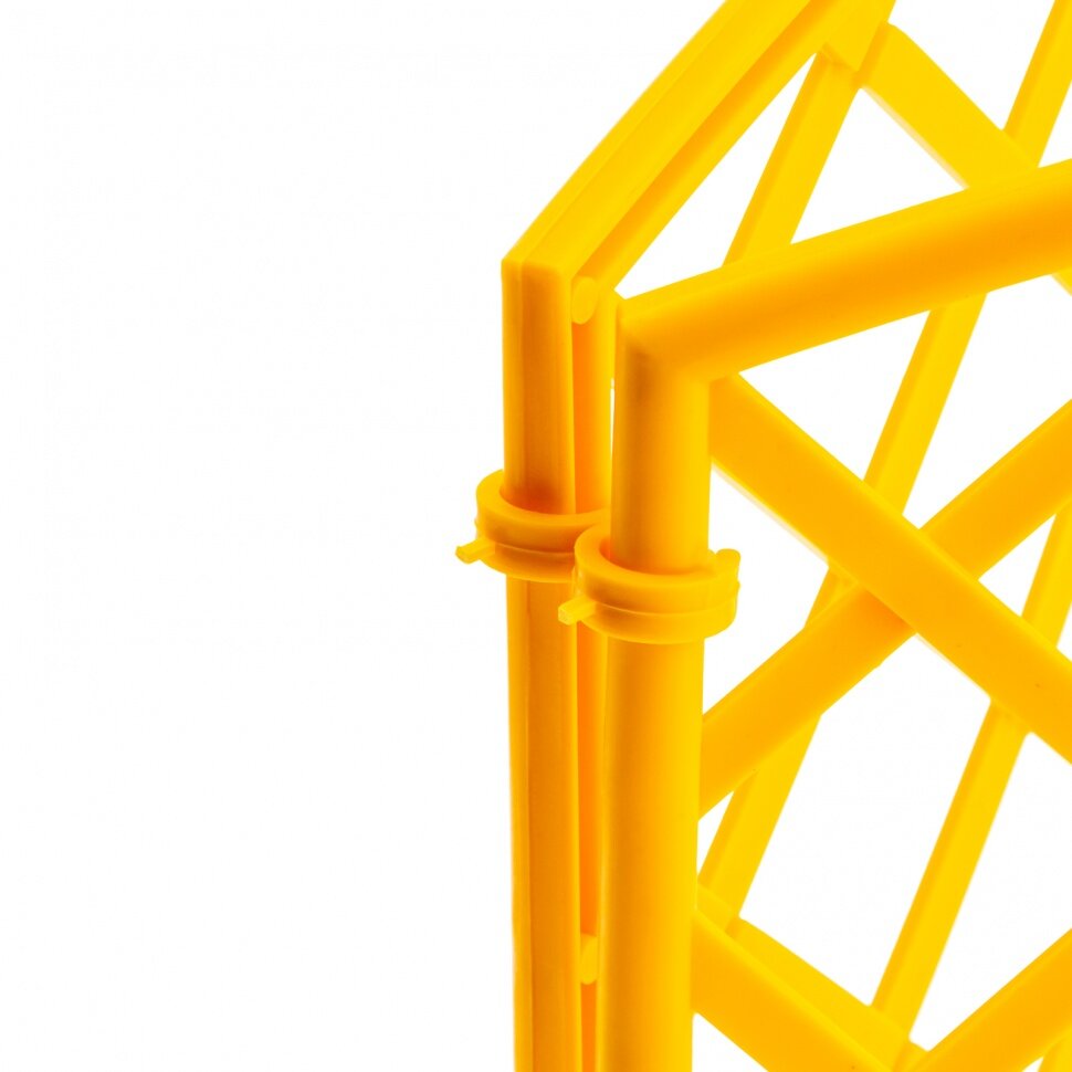 Забор декоративный "Сетка", 24 х 320 см, желтый, Россия, Palisad - фотография № 3