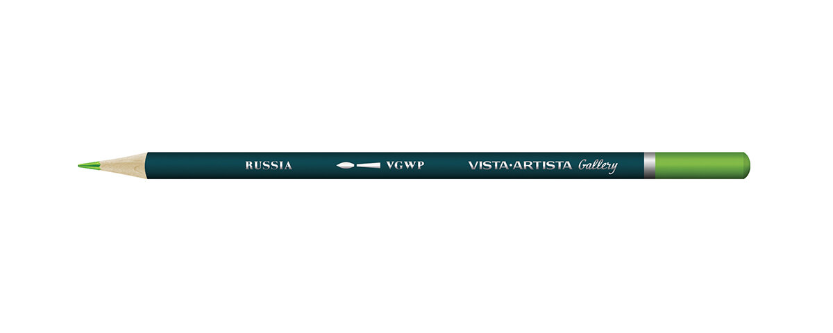 "VISTA-ARTISTA" "Gallery" VGWP Карандаш акварельный художественный заточенный 6 шт. 611 Травяной зеленый (Sap green)