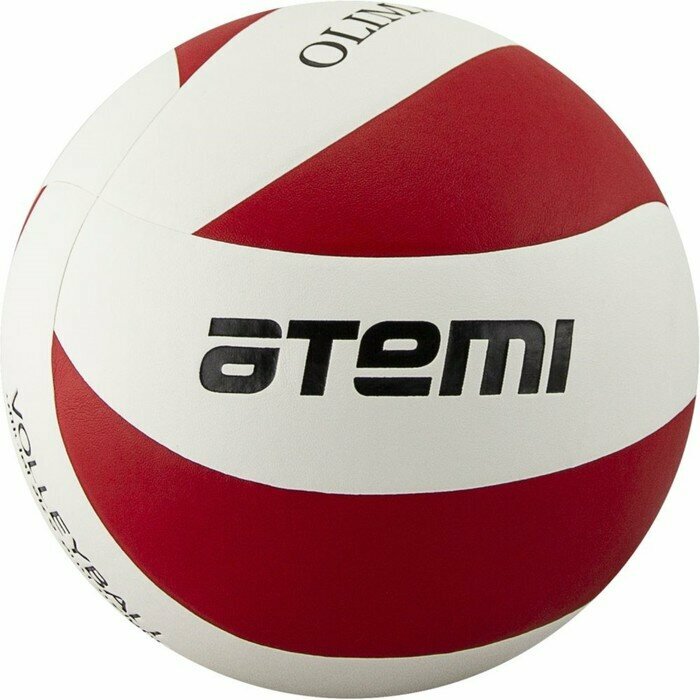 Atemi Мяч волейбольный Atemi OLIMPIC, синтетическая кожа PU, красн.-бел., 8 панелей, клееный, окружность 65-67 см