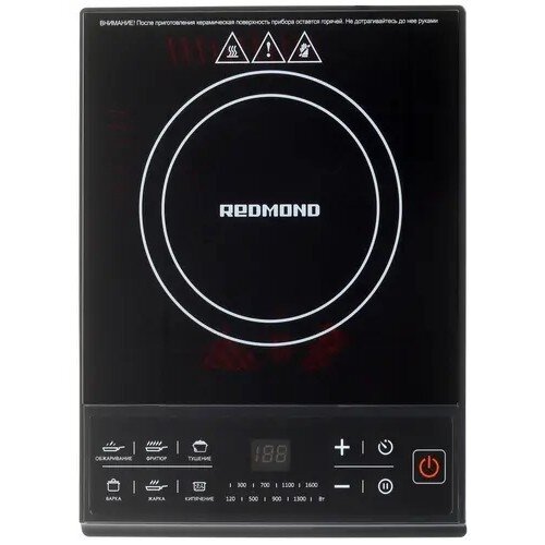 REDMOND Микроволновые печи Midea Redmond RIC-4601 Электроплита компактная индукционная, черный