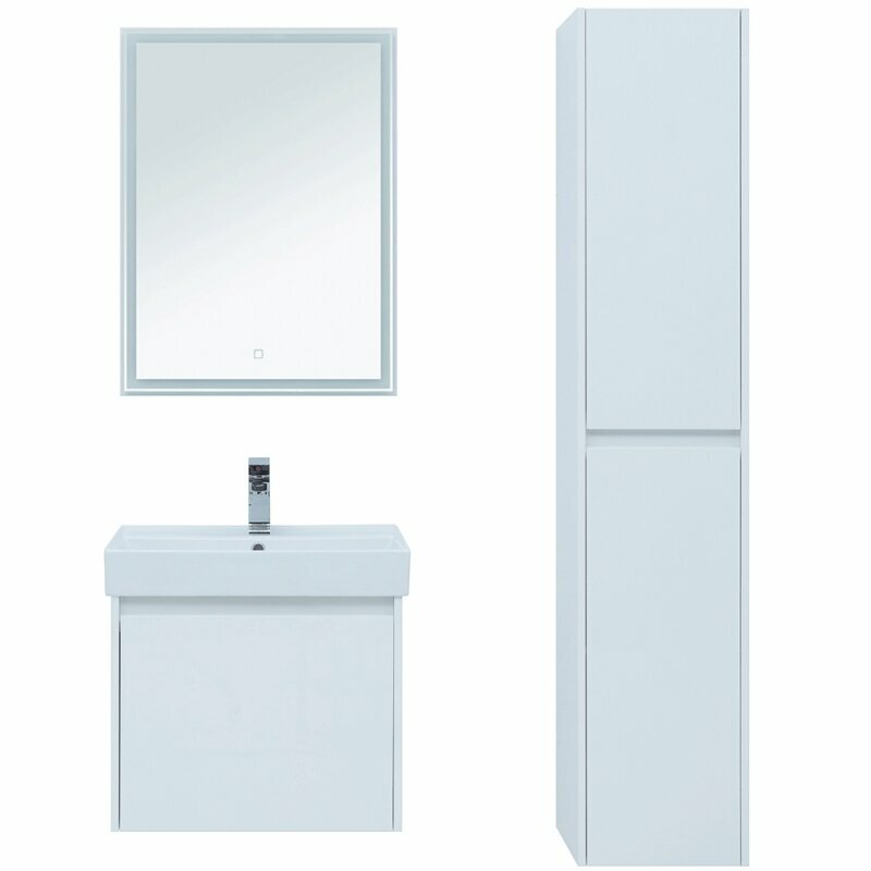 Комплект мебели для ванной Aquanet Nova Lite 60 242922 подвесной Белый - фотография № 7