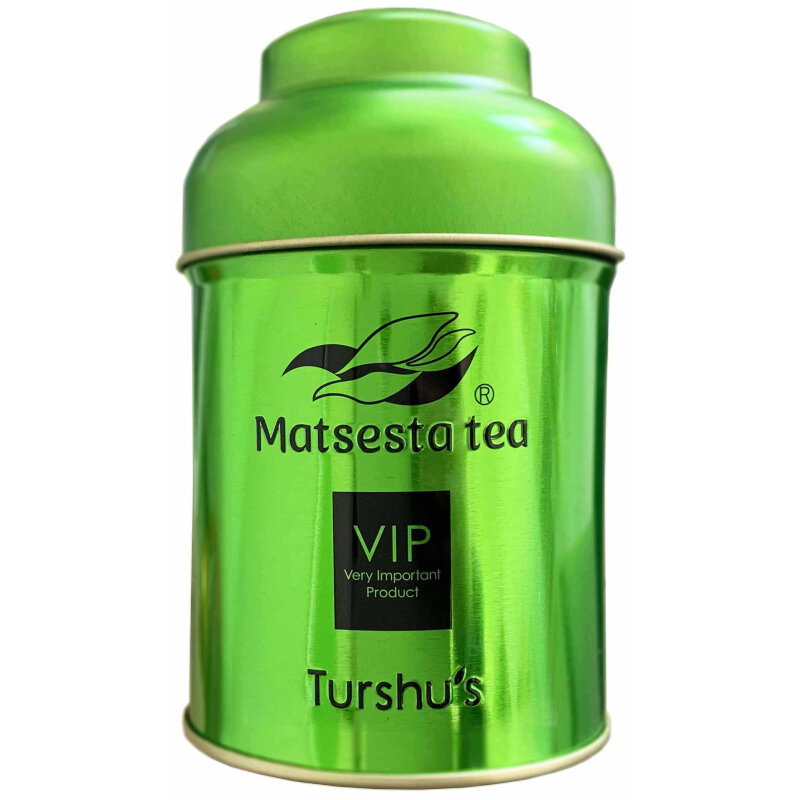 Чай подарочный зеленый с цветками и бутон жасмин 100 г VIP ж/б Мацеста чай - фотография № 1