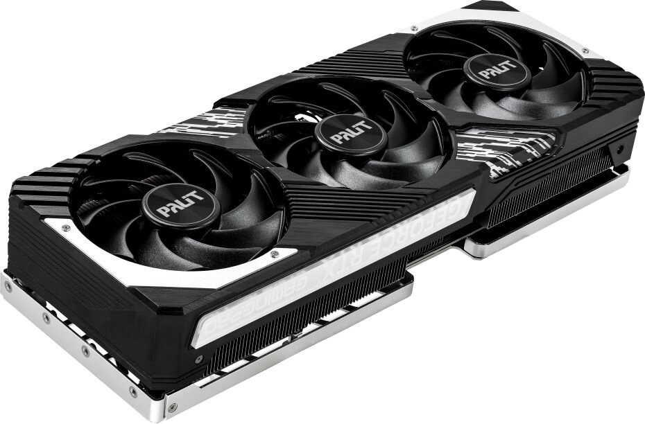 PALIT Видеокарта Palit PCI-E 4.0 PA-RTX4080 GAMINGPRO NVIDIA GeForce RTX 4080 16384Mb 256 GDDR6X 2205/22400 HDMIx1 DPx3 HDCP Ret NED4080019T2-1032A