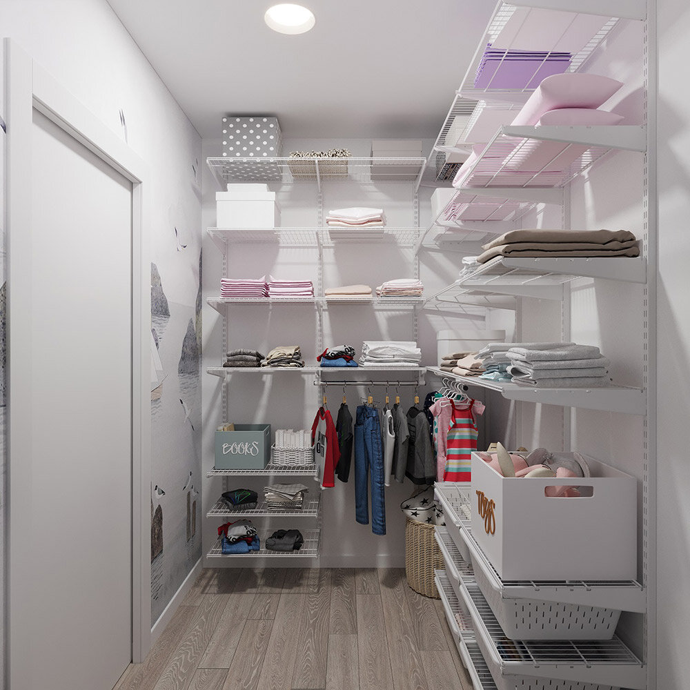 фото Перекладина для вешалок металлическая 640 мм Титан-GS