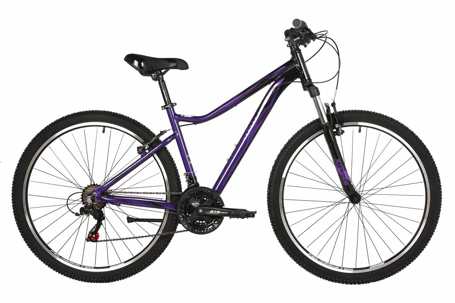 Женский велосипед Stinger Laguna STD 27.5, год 2022, цвет Фиолетовый, ростовка 19