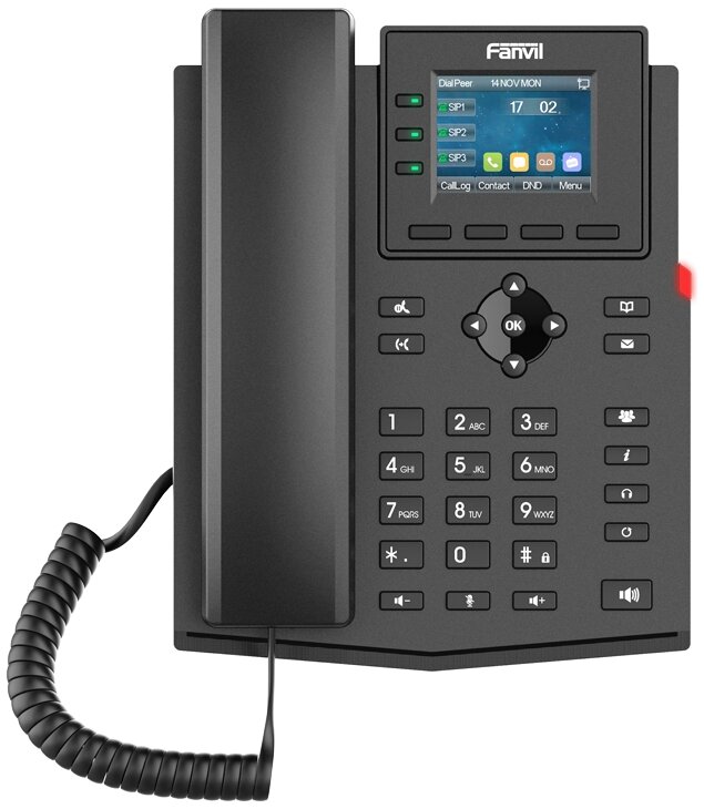 IP-телефон Fanvil X303W Поддержка PoE/линий 4шт.