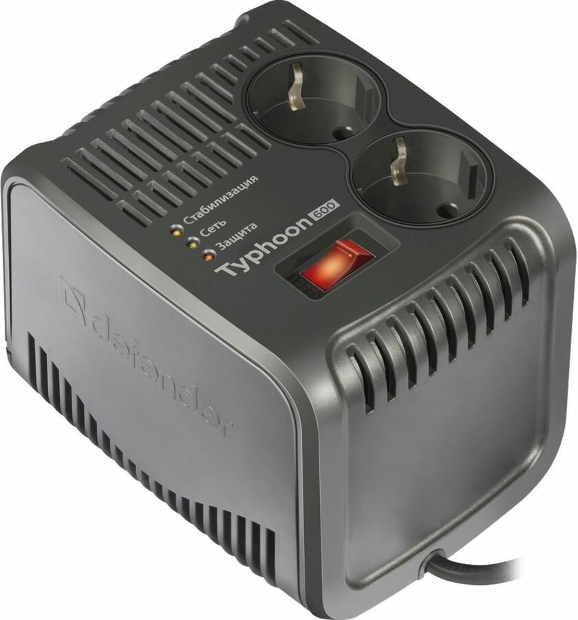 фото Стабилизатор напряжения Defender AVR Typhoon 600 черный [99032]