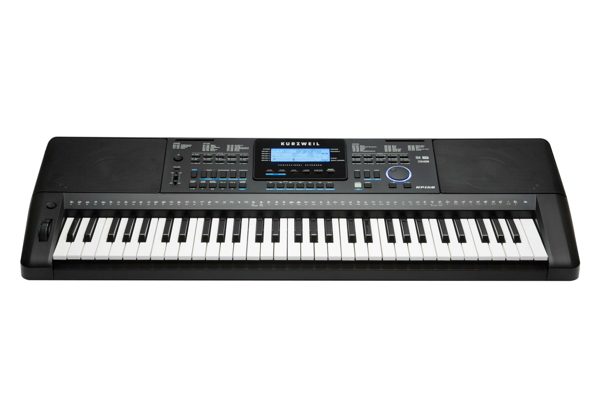 Kurzweil KP150 LB Синтезатор 61 клавиша полифония 128 цвет чёрный