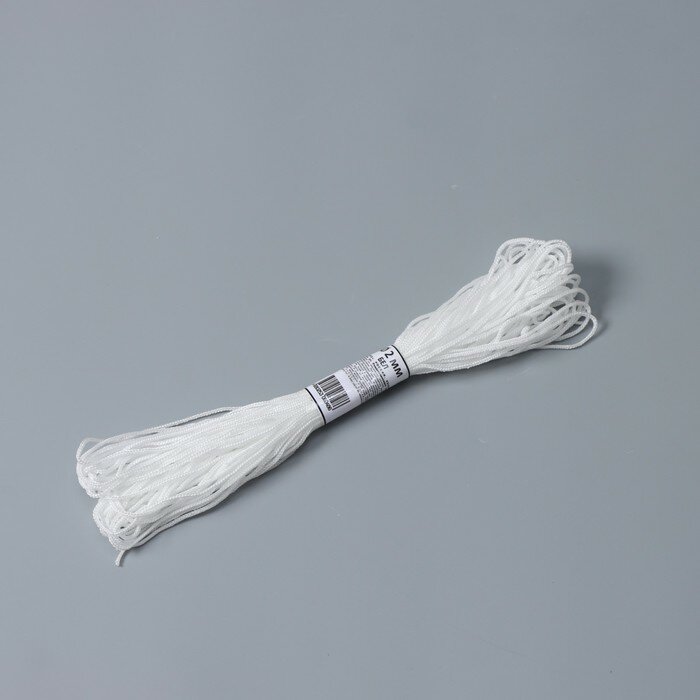 FlowMe Шнур бытовой «Помощница», d=2 мм, 20 м, цвет белый - фотография № 2
