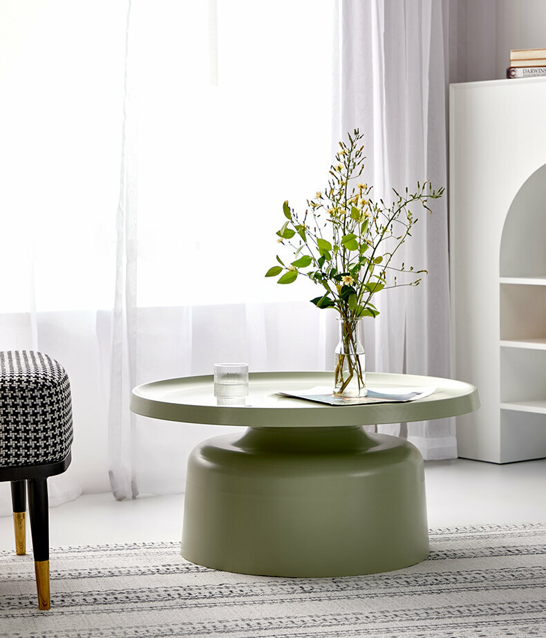 Кофейный столик в стиле Lulu Coffee Tables by Tallira Furniture низкий (серый) - фотография № 2