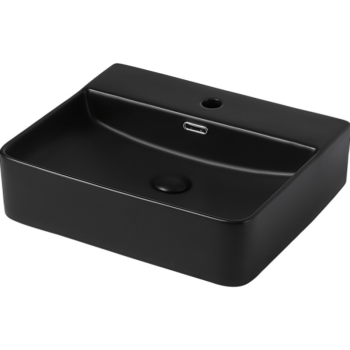 фото Раковина накладная Abber Rechteck AC2203MB черная матовая