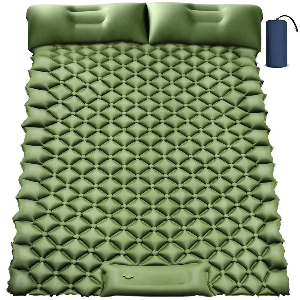 Матрас надувной 120х200 см, зеленый