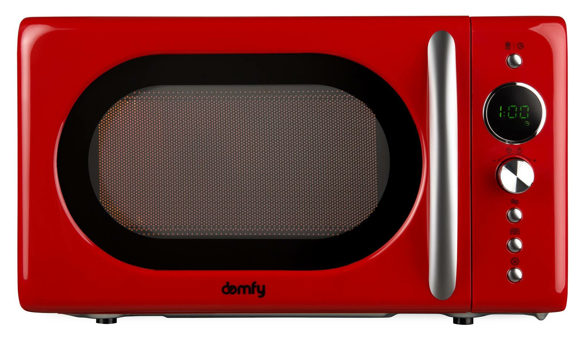 Микроволновая печь Domfy DSR-MW601, красный - фотография № 1