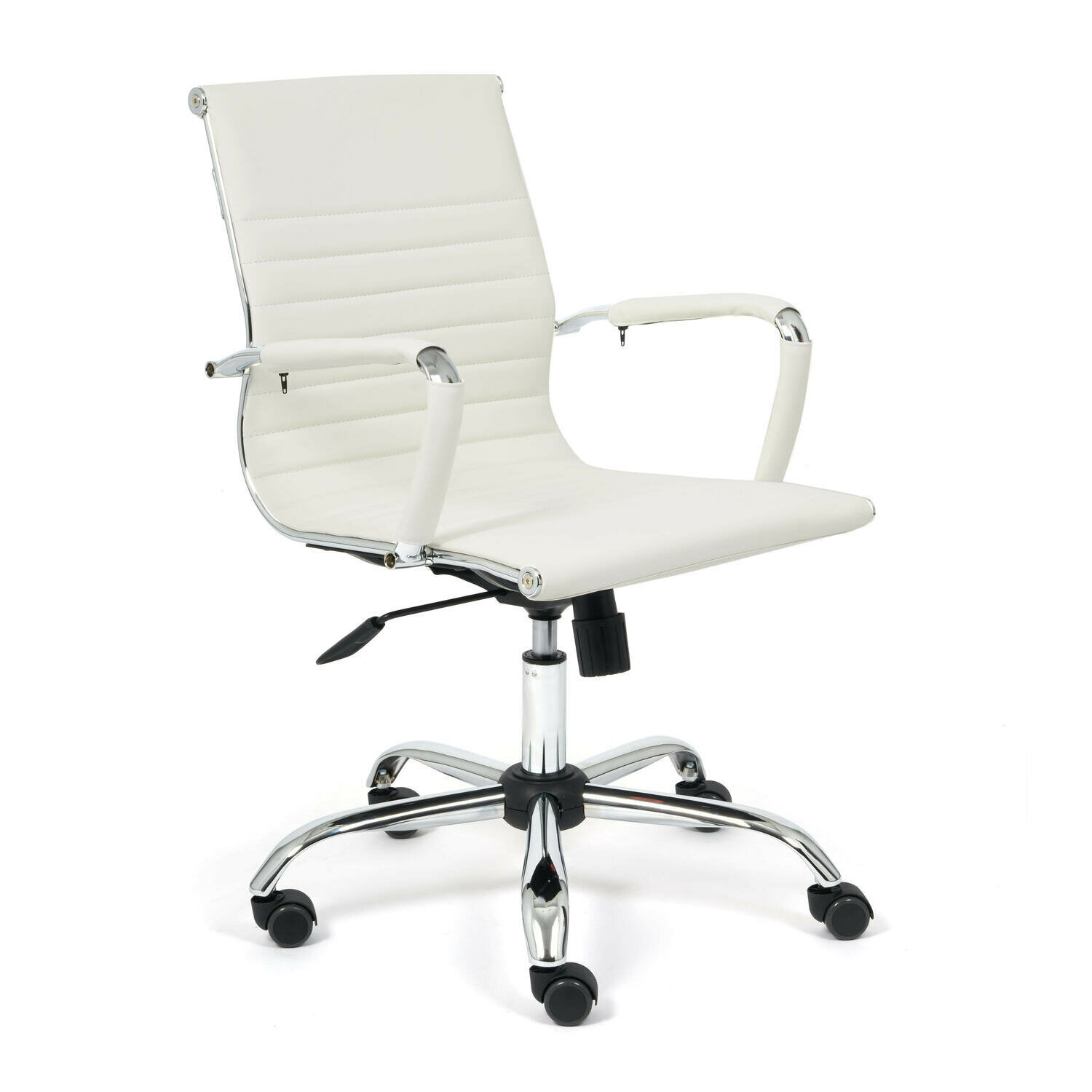 Кресло офисное TetChair URBAN-LOW кож/зам, белый, 36-01
