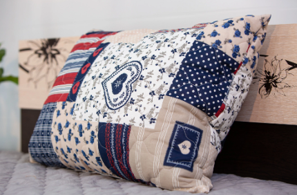 фото Подушка двухкамерная 50*70, съемный чехол, с искусственным наполнителем, ортопедическая