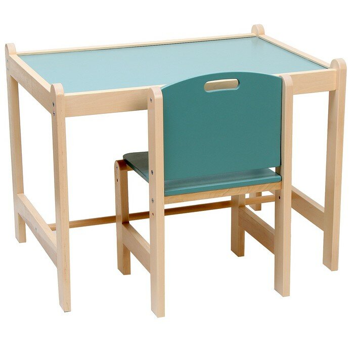 Набор детской мебели: стол + стул, «Каспер», голубой - фотография № 3