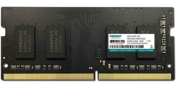 Оперативная память для ноутбука 8Gb (1x8Gb) PC4-19200 2400MHz DDR4 SO-DIMM CL17 KingMax KM-SD4-2400-8GS