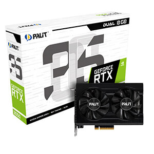 Видеокарта Palit GeForce RTX 3050 Dual 8GB (NE63050018P1-1070D)